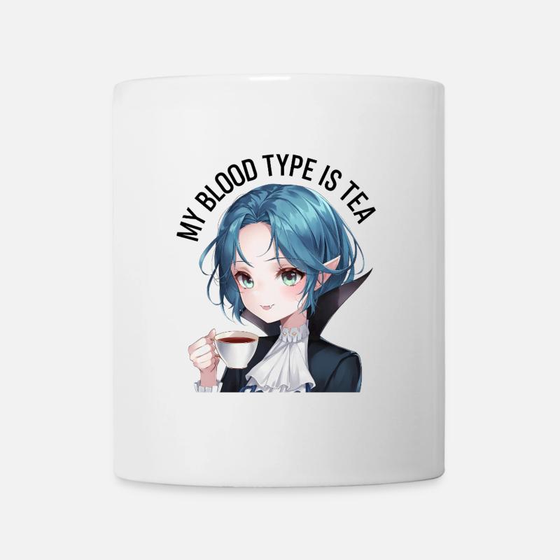 Meine Blutgruppe ist Tee - Tasse - Weiß