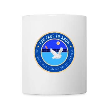 An owl's head can swivel 270 degrees - Mug - white - Front