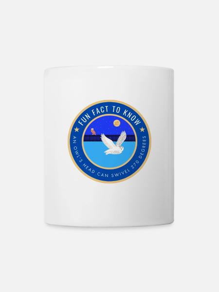 An owl's head can swivel 270 degrees - Mug - white