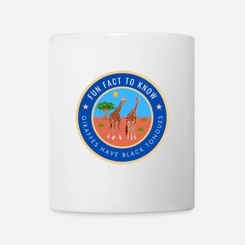 Giraffes have black tongues - Mug - white