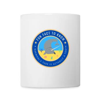 A Narwhal's tusk is actually a tooth - Mug - white - Front