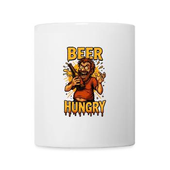 Conception de la faim de bière - Mug blanc - blanc - Devant
