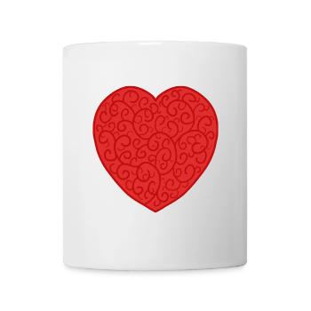 Dorniges Herz voller Liebe - Tasse - Weiß - Vorne
