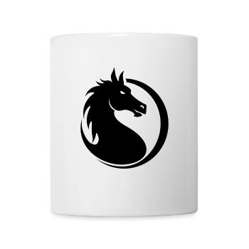 Dragon Horse Emblem – Mystical Strength - Mug - white - Front