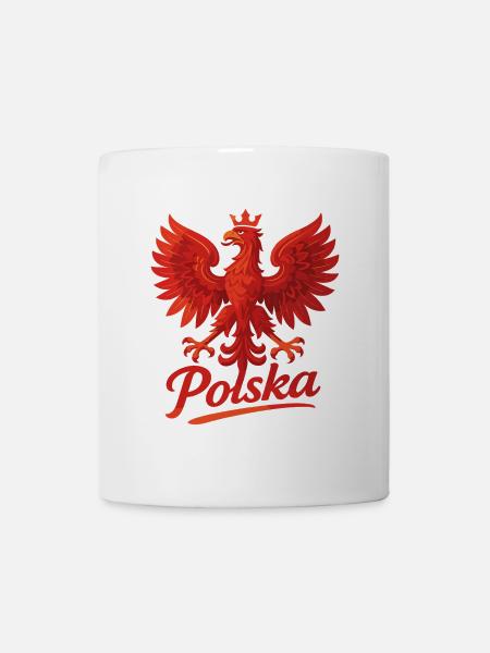 Polen Polska Adler Flagge Fahne episch Geschenk - Tasse - Weiß