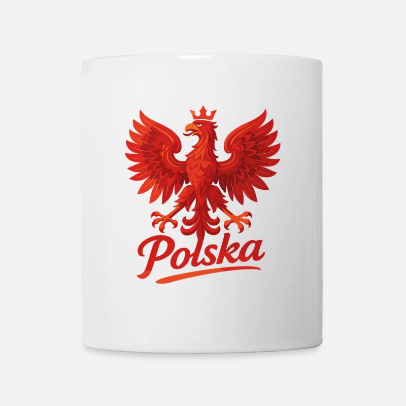 Pologne Polska aigle drapeau drapeau épique cadeau - Mug blanc - blanc