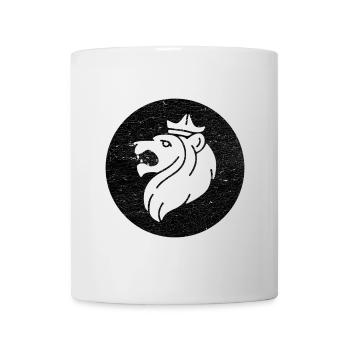 Lion of Judah Head in Black Circle - Mug - white - Front