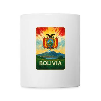 Bolivia Flags Landscape Design - Mug - white - Front