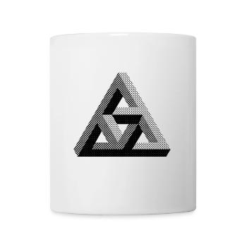 Illusions d’optique Design Triangle - Mug blanc - blanc - Devant