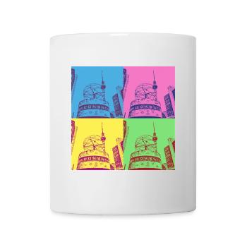 Berlin Skyline City Germany Pop Art Style - Mug - white - Front