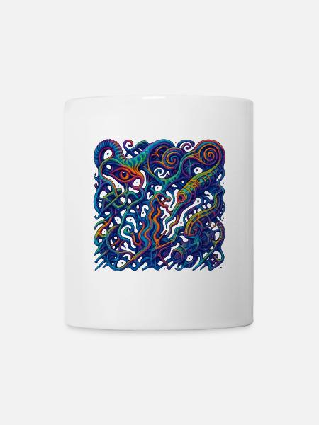 Halluzinationsgitter - Tasse - Weiß