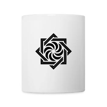 Arevakhach, armenisches Symbol in Schwarz - Tasse - Weiß - Vorne