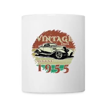 70ème Anniversaire - Classique - Millésime depuis 08/1955 - Mug blanc - blanc - Devant