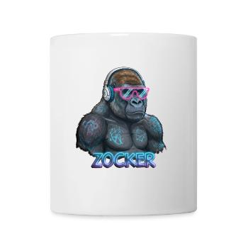 Zocker Gorilla - Tasse - Weiß - Vorne