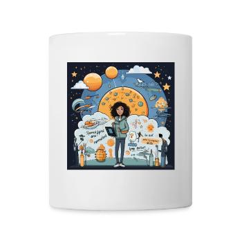 Der Träumer-Planer - Tasse - Weiß - Vorne