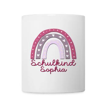 Schulanfang Schulkind Sophia - Tasse - Weiß - Vorne