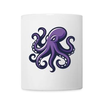 Artiste violet pieuvre - Mug blanc - blanc - Devant