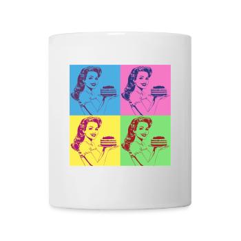 Baking Cake Baking Queen Baking Fairy Baker Pop Art - Mug - white - Front