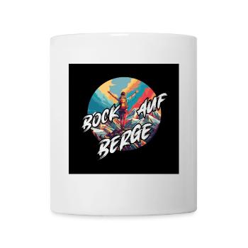 Bock auf Berge Kreisdesign - Tasse - Weiß - Vorne