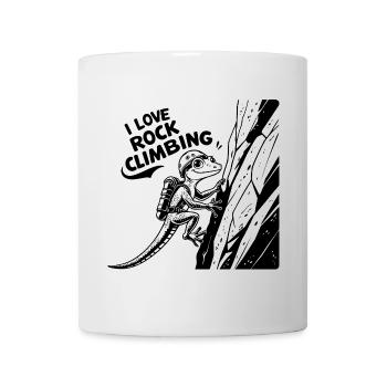 Climbing, rock climbing - Mug - white - Front