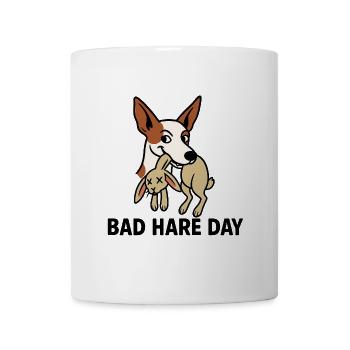Bad Hare Day mit Podenco - Tasse - Weiß - Vorne