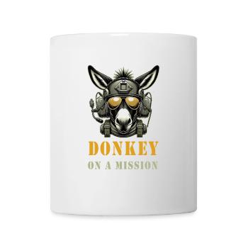 Donkey on Mission - Military - Mug - white - Front