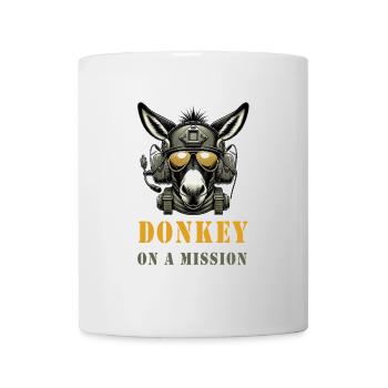 Donkey on Mission - Military - Mug - white - Front