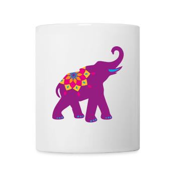 Yoga Meditation Mandala Indien Tierliebe Namaste - Tasse - Weiß - Vorne