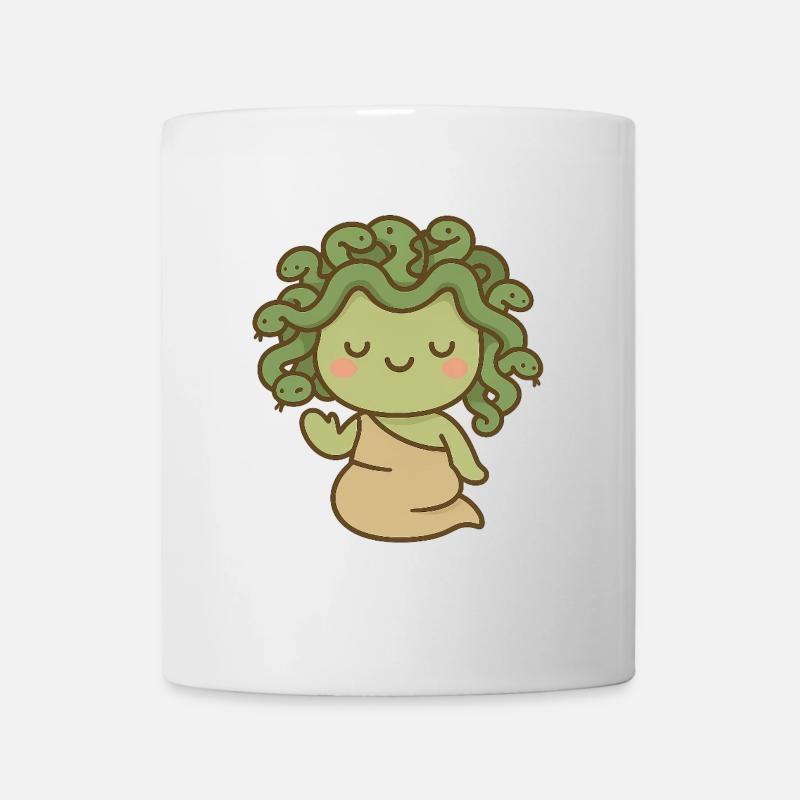 Méduse kawaii mythologique - Mug blanc - blanc