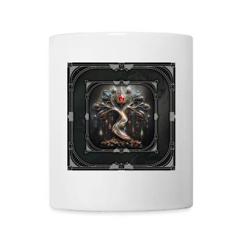 Art Deco design of the Tree of Life. - Mug - white - Front