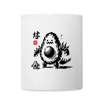 Elegantes asiatisches Kalligraphie-Blumendesign - Tasse - Weiß - Vorne