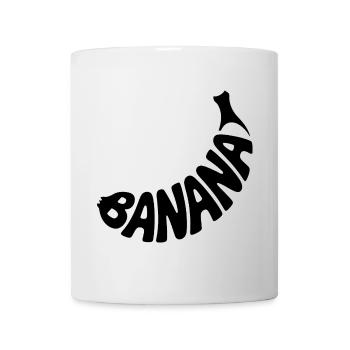 Banane - Coole Frucht Logo - Tasse - Weiß - Vorne