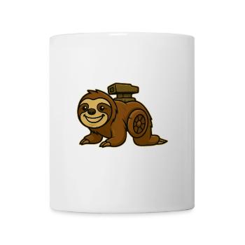 Faultier Turbo Design - Tasse - Weiß - Vorne