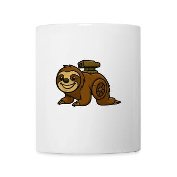 Faultier Turbo Design - Tasse - Weiß - Vorne