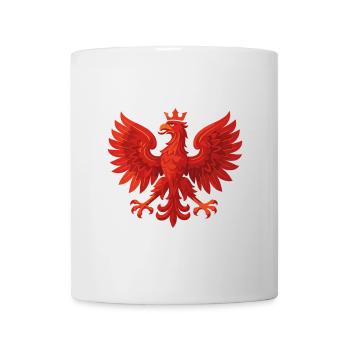 Polen Polska Adler Flagge Fahne episch Geschenk - Tasse - Weiß - Vorne