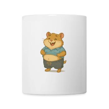 Chilliger Hamster im Freizeitlook - Tasse - Weiß - Vorne