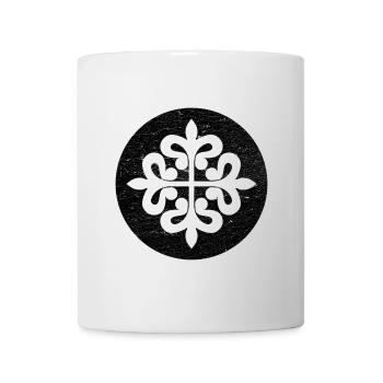 Alcantara Cross in a Black Circle - Mug - white - Front