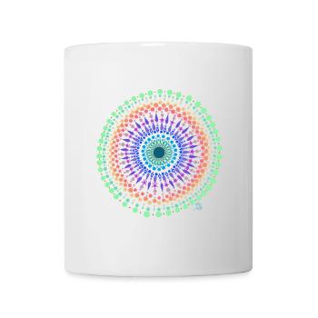 Mandala Traum - Tasse - Weiß - Vorne