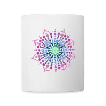 Mandala Liebe - Tasse - Weiß - Vorne