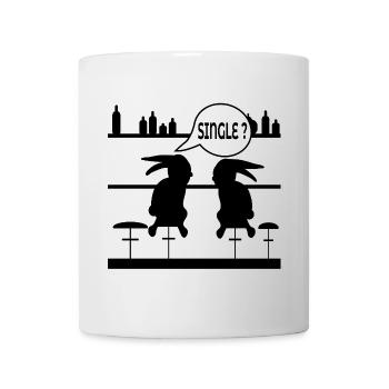 LUSTIGES EINZELNES KANINCHEN - Tasse - Weiß - Vorne