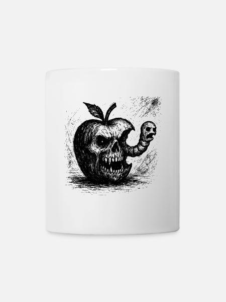 Verdammnis-Wurm - Tasse - Weiß