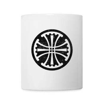 Canterbury Cross in a Black Circle - Mug - white - Front