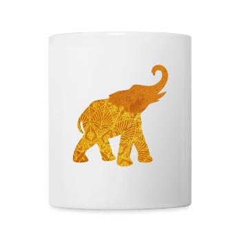 Yoga Mandala Meditation Indien Elefant om Namaste - Tasse - Weiß - Vorne