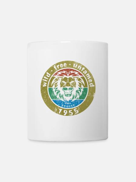70. Geburtstag Sauvage, libre et indompté depuis 08/1955 - Mug blanc - blanc