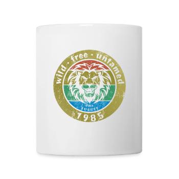 40. Geburtstag Wild, libre et indompté depuis 08/1985 - Mug blanc - blanc - Devant