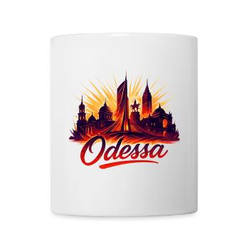 Ville d’Odessa Ukraine Perle au bord de la mer Cadeau - Mug blanc - blanc - Devant