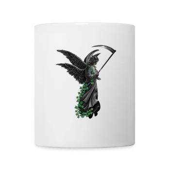 engelstatue, goth - Tasse - Weiß - Vorne