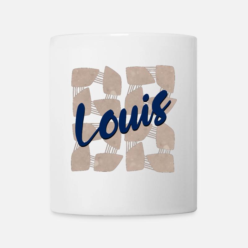 NAMENSGESCHENKE NAME LOUIS - Tasse - Weiß
