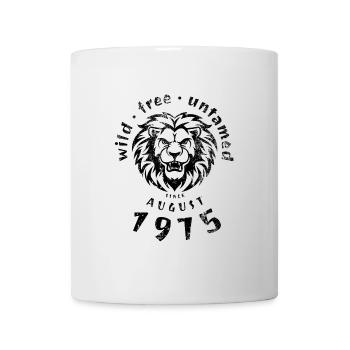 50ème Anniversaire Sauvage, libre et indompté depuis 08/1975 - Mug blanc - blanc - Devant