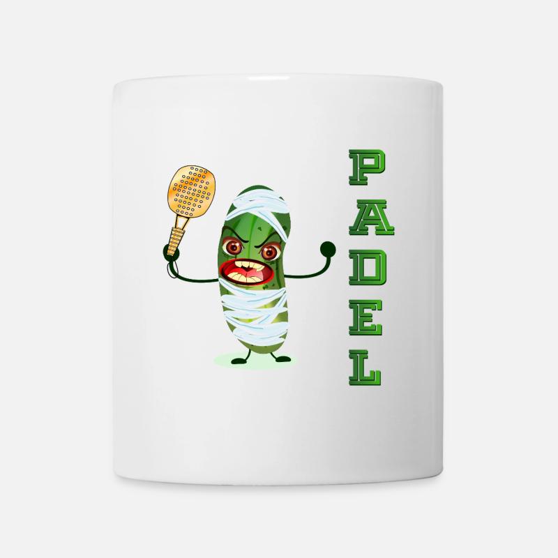 HALLOWEEN GURKE PADEL - Tasse - Weiß